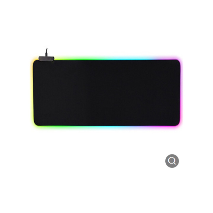 Egérpad gaming RGB, 800x300x4mm, vízálló, fekete