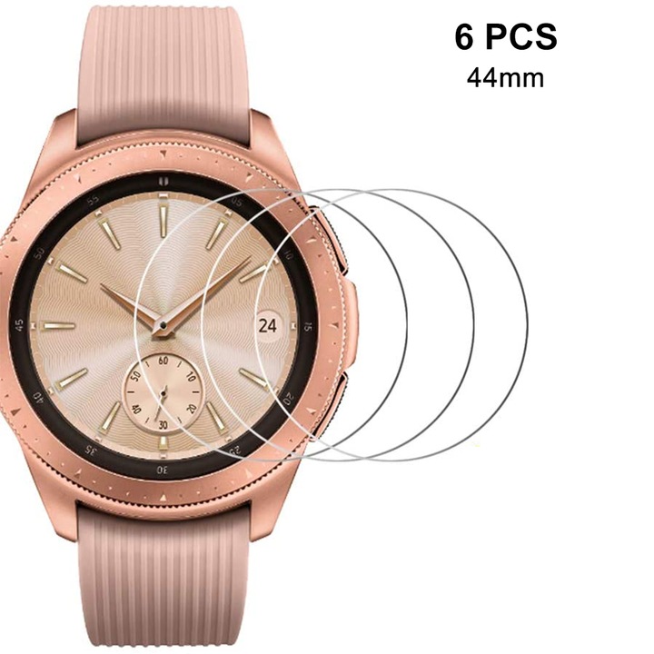 Folie protectoare hidrogel pentru Samsung Galaxy Watch Active 2, set 6 bucati, transparenta, 44mm