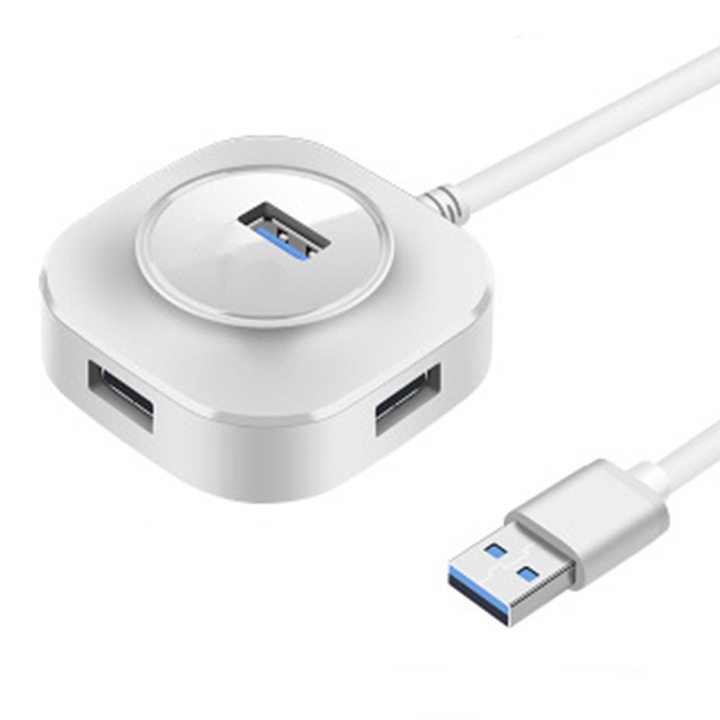 USB 3.0 elosztó, 1m, fekete-fehér, 2 darabos szett