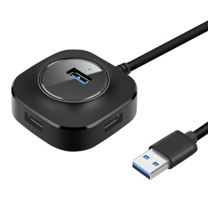 USB 3.0 elosztó, 1m, fekete-fehér, 2 darabos szett