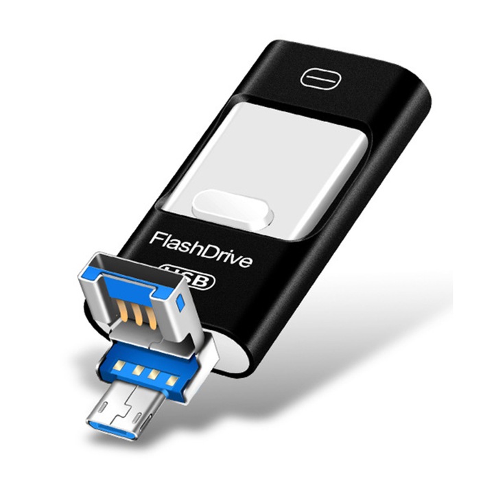 Memorie USB 256GB, negru, 5.4x2.2x0.8cm