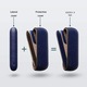 Husa protectie pentru tigara electronica, piele TPU, albastru, 12x4.3x2.3cm