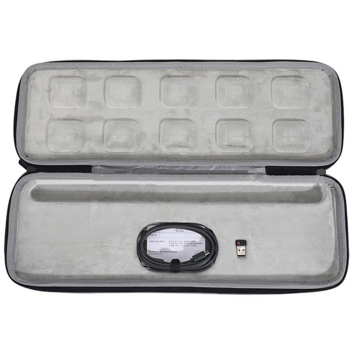 Geanta de transport pentru tastatura mecanica, negru, 46x16x5cm