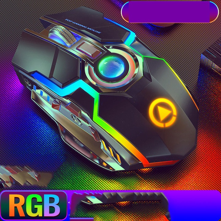 Egér gaming ergonomikus, 7 gomb, RGB, szürke