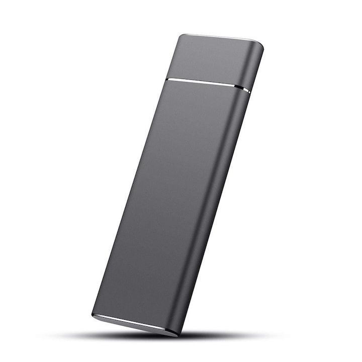 Hard disk extern 1TB 2TB aluminiu metal rosu negru argintiu 106x32x9.5mm