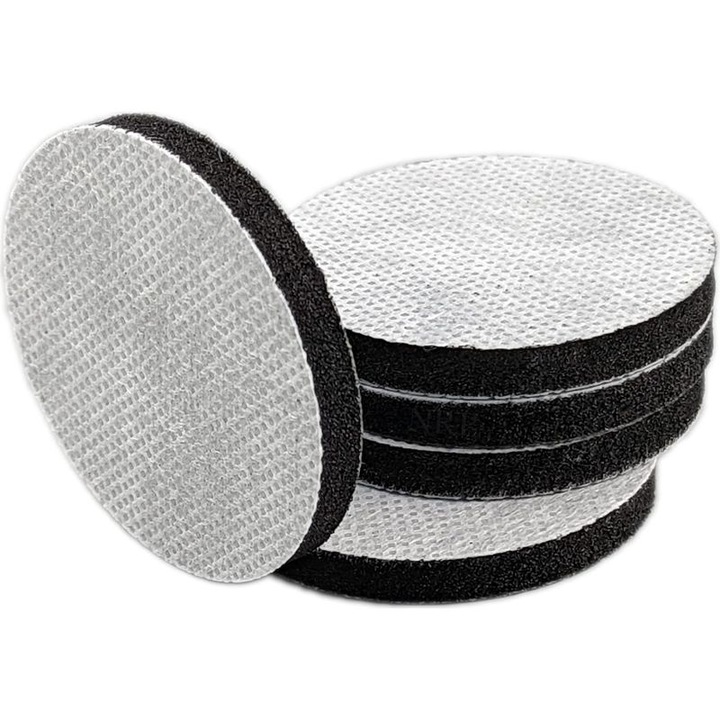 Set 5 discuri filtrante carbon activ, 55x6mm, negru