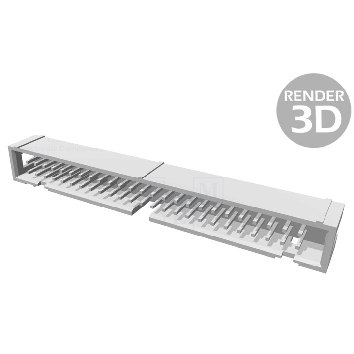 Soclu IDC THT 50 pini 1, 27mm 2, 54mm