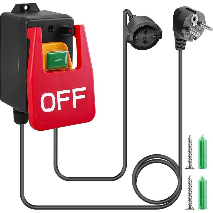 Comutator pornit/oprit monofazat 250V, siguranta electromagnetica, cabluri 50x150cm