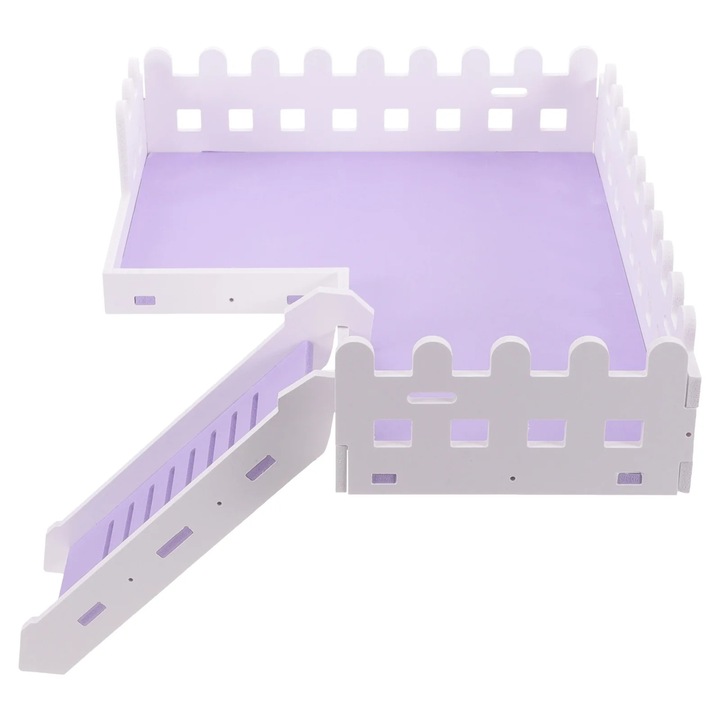 Platforma de joaca pentru rozatoare, PVC, violet, 33x26x7cm