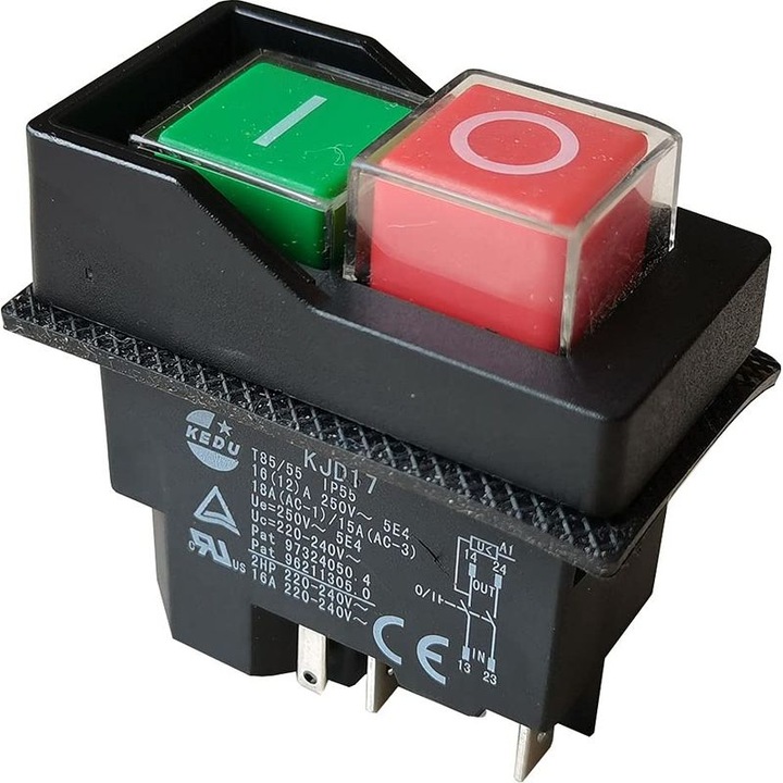 Comutator electromagnetic impermeabil 18A 220-240V 5 pini