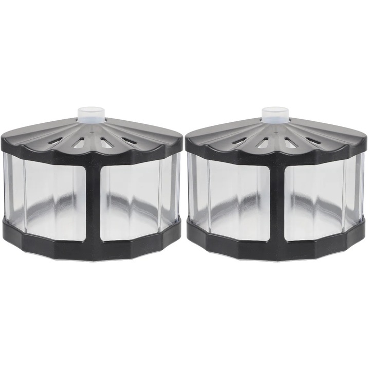 Acvariu mic plastic negru 14.5x13x8.5cm set 2 bucati