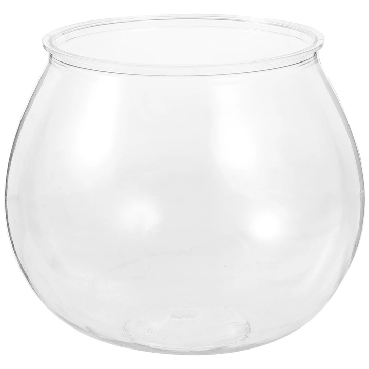 Acvariu plastic transparent rotund 12x12x10.5cm multifunctional