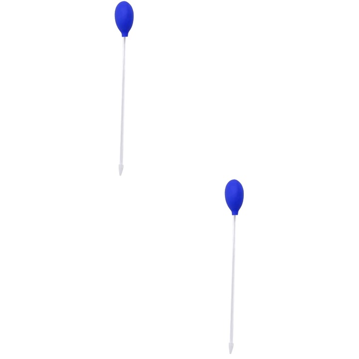 Set 2 seringa lunga pentru hranire si curatare acvariu, acrilic, transparent, 52x3.8x3.8cm