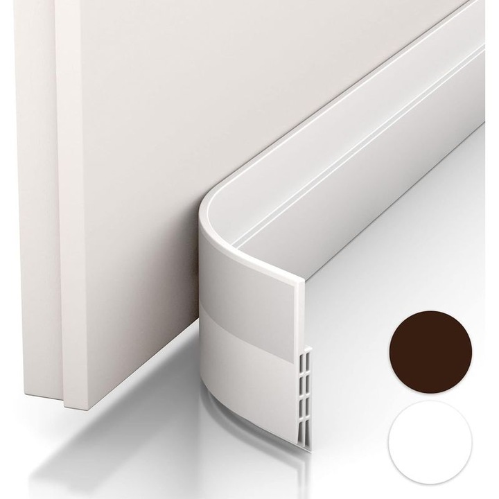 Izolator usa, 5x100cm, alb, autocolant, antifractie si fonic