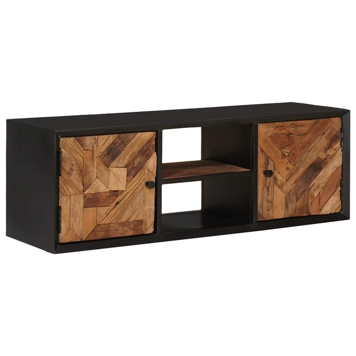 vidaXL TV szekrény 105 x 30 x 35 cm Tömör Reclaim Fa és Mérnöki Fa 42020104