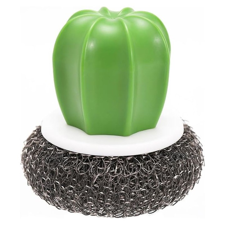 Set 5 perii curatare, negru, rezistente, 15x5cm, model planta