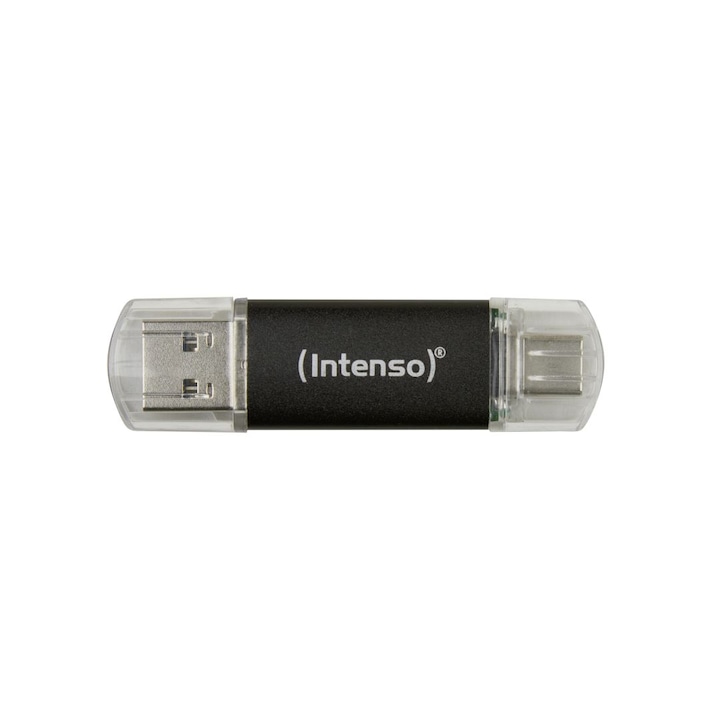 Intenso 313368 16GB Twist Line USB3.2 Pen drive USB-C és USB-A csatlakozó is fekete