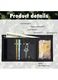 Világosszürke terepmintás trifold gyerek pénztárca 12x8cm