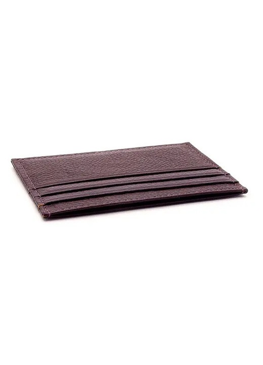 Portofel dama piele, slim, violet inchis, 10.5x7.5x0.5cm, 6 sloturi card