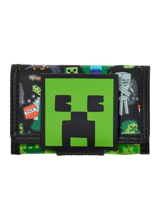 Portofel copii Minecraft verde negru 100% poliester 1 marime