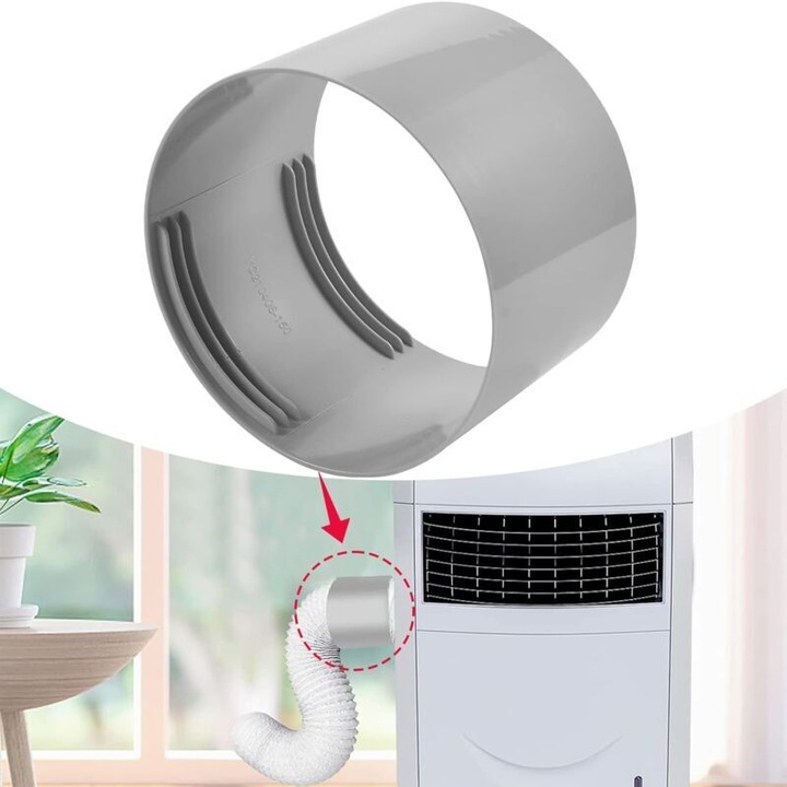 Adapter hordozható légkondicionálóhoz, 150mm, rugalmas PVC