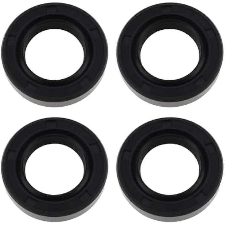 4 db motorolaj tömítés készlet láncfűrészhez, 20x12x5mm, ellenálló, fekete