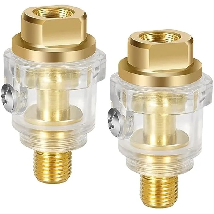 Set 2 unelte ungatoare mini 1/4" BSP, transparent, metal, usor, compact