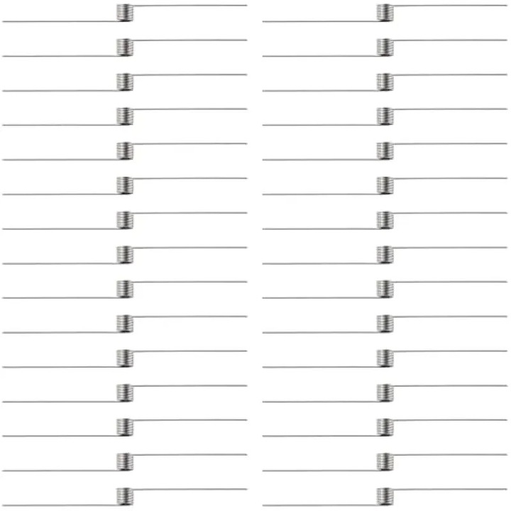 Készlet 30 íves torziós 0.5x5.0mm inox, V-alakú, asztalosmunkákhoz és javításokhoz