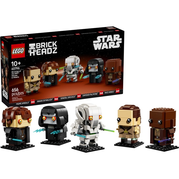 LEGO BrickHeadz 40796 - Eroi si ticalosi din Razbunarea Lorzilor Sith™