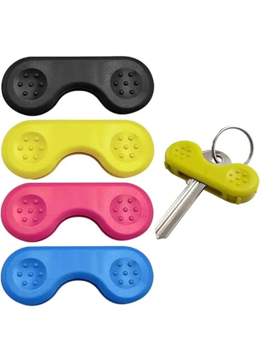 4 db kulcsborítás készlet ízületi gyulladásra, ajtónyitó segédeszköz, többszínű, 5.6x2.2cm, nylon