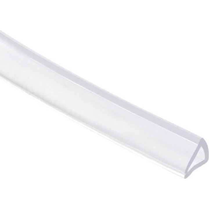 Уплътнителен профил U, PVC, прозрачен, 3x0.7x0.7см, 3м