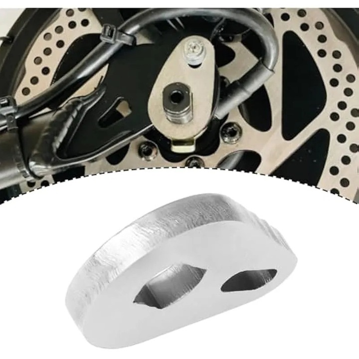 Nyomatékkarok elektromos kerékpárokhoz, 2 darabos készlet, 6mm rozsdamentes acél, ezüst, univerzális 14x10mm
