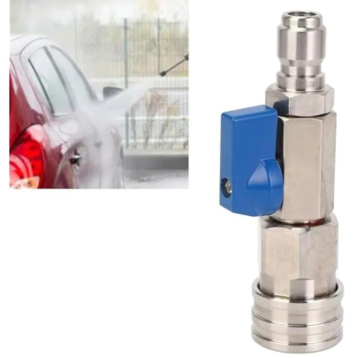 Supapa bila pentru aparat de spalat cu presiune, otel inoxidabil, 3/8 inch, 4500 PSI