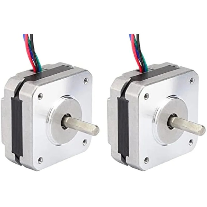 Стъпков мотор Nema 17, 1.0A, 13Ncm, 42x20x20mm, къс