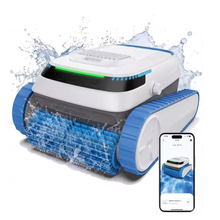 AIRROBO PC20 intelligens robot medenceporszívó alkalmazásvezérléssel, vezeték nélküli medenceporszívó, automatikus parkolás, intelligens navigáció, 2 óra folyamatos működés, IP68 vízállóság