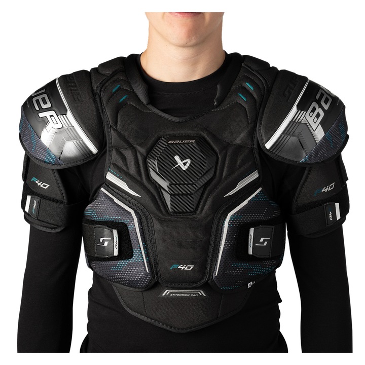 Aparatori umeri Bauer Supreme F40 JR protectie confort mobilitate, marime JR S