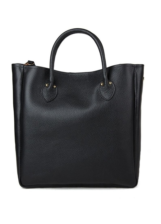 Geanta dama Giulia Monti Tote piele naturala negru 30x30x13cm