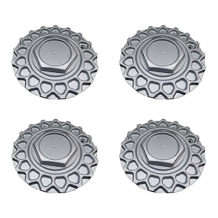 4 db keréktárcsa középkupak készlet 168mm ezüst OEM