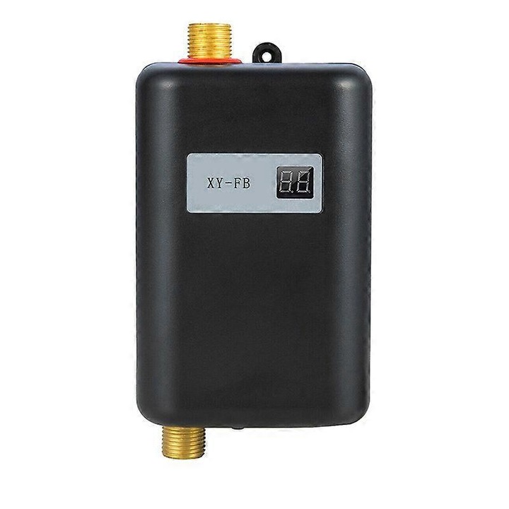 Incalzitor apa instant, mini, negru, 10.5x20cm, 3000-3800W, IPX4