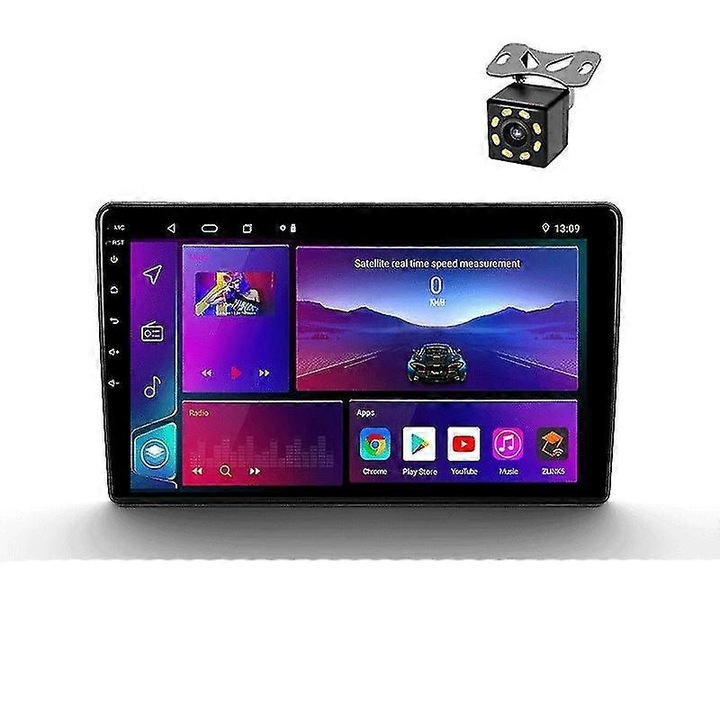 Autórádió Android 4Core 1+32, WiFi, GPS, Citroen Berlingo 2 B9 Peugeot Partner 2008-2022 modellekhez