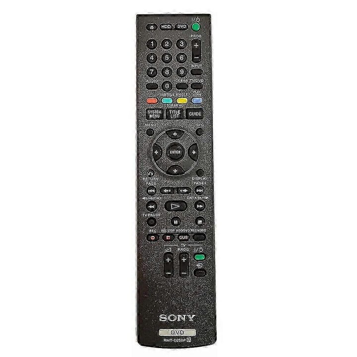 Telecomanda DVD, model RMT-D250P, ABS, negru, 28x13.5x5cm
