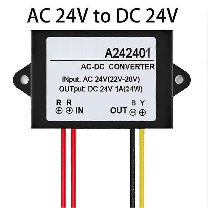Convertor AC-DC 24V 1A/2A/3A rezistent la apa 75x40x22mm