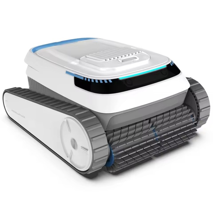 AIRROBO PC10 robotporszívó medencékhez, beépített medencékhez tervezve, vezeték nélküli, intelligens navigációval az optimális tisztításért, 120 perc üzemidő, 3 tisztítási mód, automata parkolás, PC10 fehér