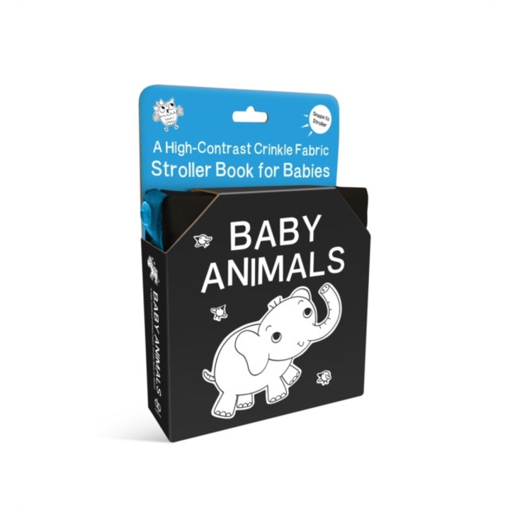 Baby Animals: A High-contrast Crinkle Fabric Stroller Book For Babies -