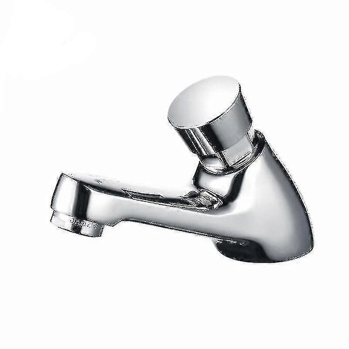 Króm időzítős fürdőszobai csaptelep, 3.5cm, 4-7 másodperc, korrózióálló