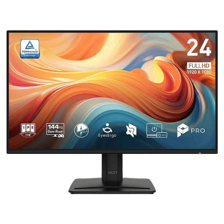 Monitor MSI PRO MP242 E14A, 23,8", Full HD, IPS, negru
