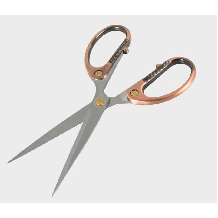 Foarfece pentru material ZYBLSSBB LSM2XH6819-HMJM193-5, lame din otel inoxidabil, maner din aliaj de zinc, de mare rezistenta, auriu, 15 cm (6 inch)