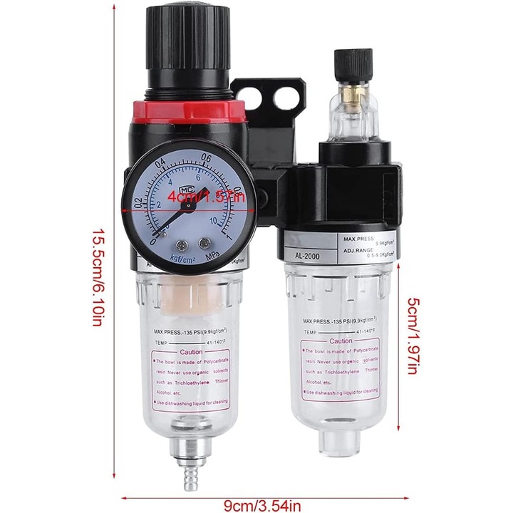 Separator ulei-apa compresor aer AFC2000 plastic-metal 200g 0.15-0.85MPa