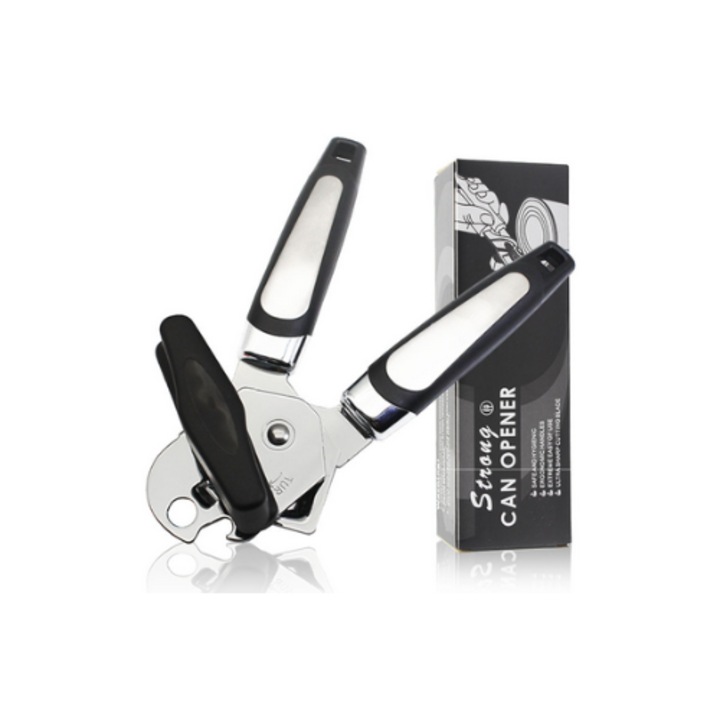 Desfacator conserve multifunctional, negru, 8cm