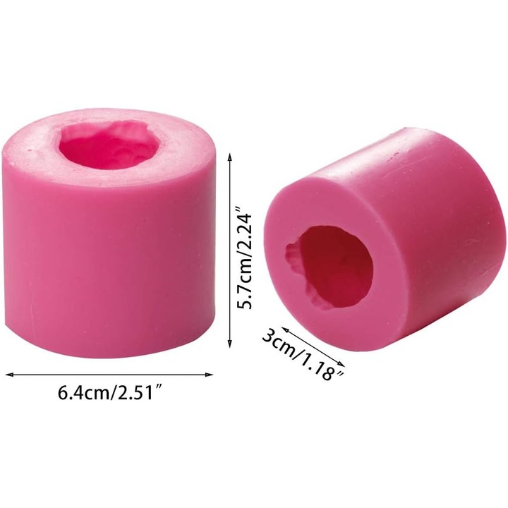 Matrita silicon bufnita 3D pentru sapun lumanari decor tort cilindric